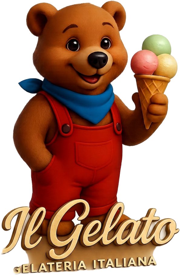 Il Gelato Maskottchen, Bär mit Eis